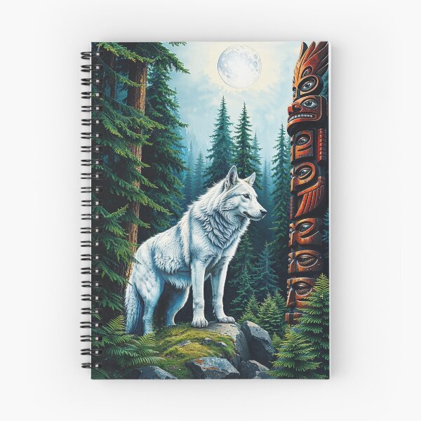 Item preview, Silver Grey Wolf and Totem designed and sold by Skye Ryan-Evans.