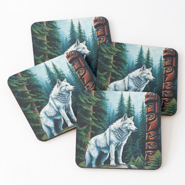Item preview, Silver Grey Wolf and Totem designed and sold by Skye Ryan-Evans.
