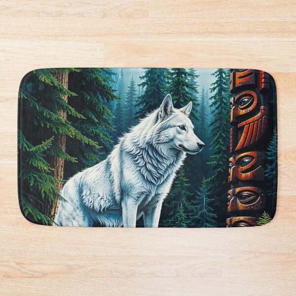 Item preview, Silver Grey Wolf and Totem designed and sold by Skye Ryan-Evans.