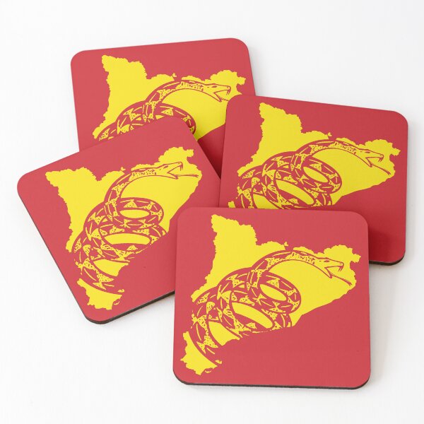 Item preview, CATALUNYA CATALONIA  - Libertarian - Don't Tread On Me Gadsden Snake on CATALAN Map designed and sold by pelagio.