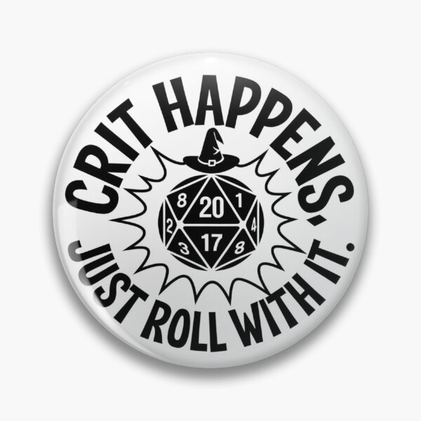 Item preview, Crit Happens: Roll With It - Wizardly D20 Explosion designed and sold by DorkDome.
