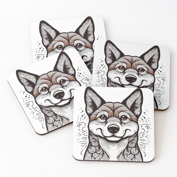 Artikelvorschau, Dingo Zen Doodle Art entworfen und verkauft von Aritxa.