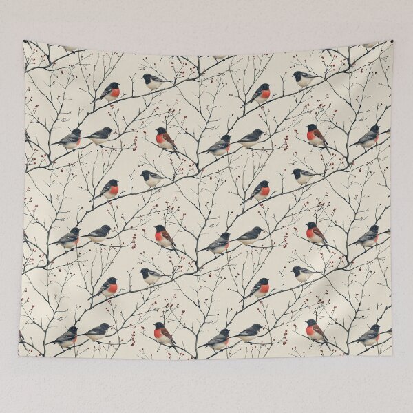 Item preview, Crimson Robin Branch Serenade designed and sold by NTGUILTY.