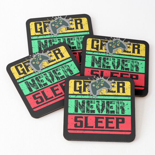 Item preview, Gamer Never Sleeps Classic Retro Gamer Art designed and sold by Back2Collage.