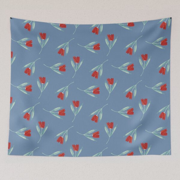 Item preview, Tulip flower seamless pattern designed and sold by Ammi77.