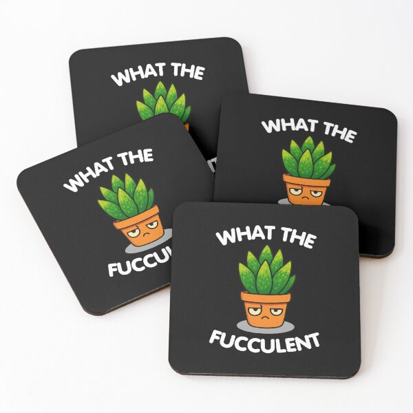 Item preview, What the Fucculent Meme on Black designed and sold by DBUniverse.