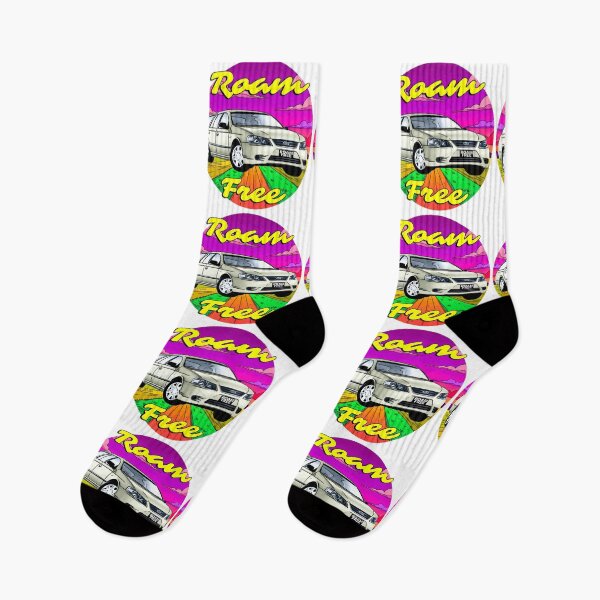 Item preview, Roam Free Ford Falcon Wagon – Retro Road Trip Art designed and sold by Michael van der Hoorn.