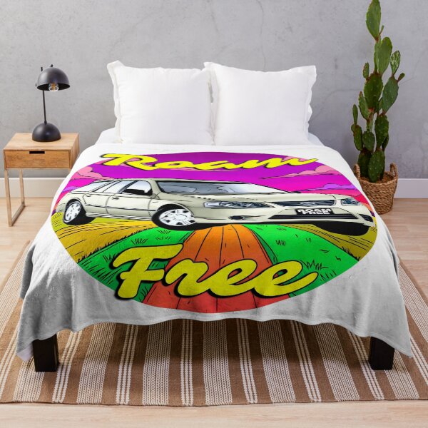 Item preview, Roam Free Ford Falcon Wagon – Retro Road Trip Art designed and sold by Michael van der Hoorn.