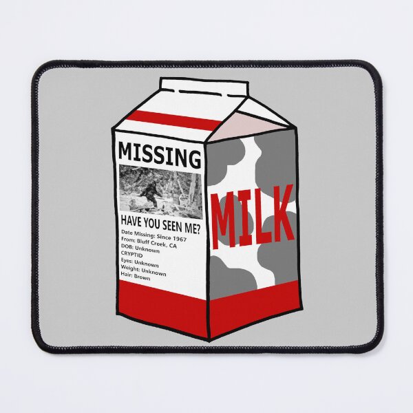 Artikelvorschau, Bigfoot vermisst Milchkarton entworfen und verkauft von Lil-Bit-Batty.