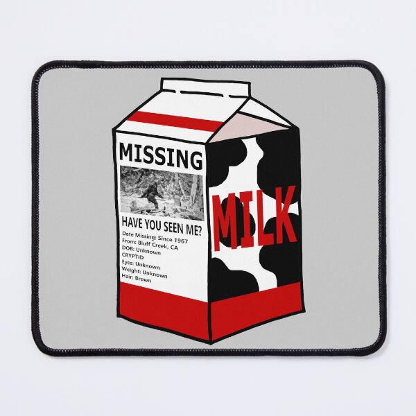 Artikelvorschau, Bigfoot vermisst Milchkarton entworfen und verkauft von Lil-Bit-Batty.