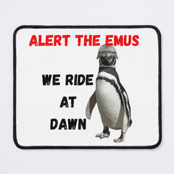 Item preview, Alert the Emus, Penguin Warrior designed and sold by Linklandiya.