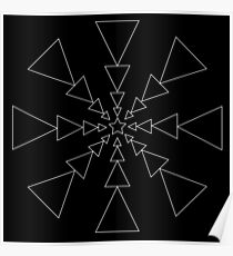 Triangle Dance Skeleton Poster
