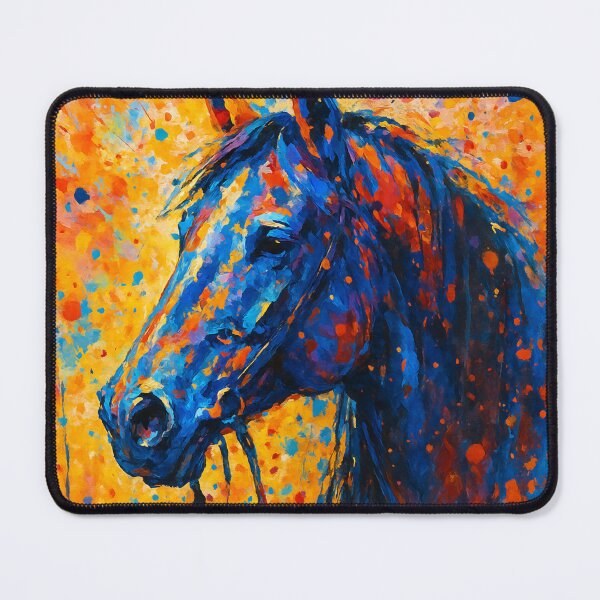 Item preview, Majestic Blue Horse Against Fiery Sky designed and sold by ChrisButler.