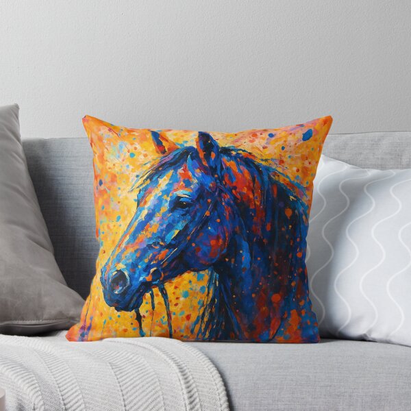 Item preview, Majestic Blue Horse Against Fiery Sky designed and sold by ChrisButler.