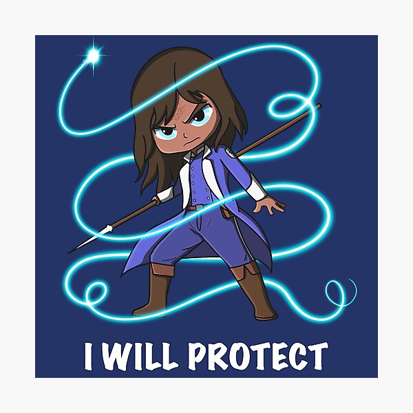 Item preview, I Will Protect designed and sold by Crafty Ninja Shop.