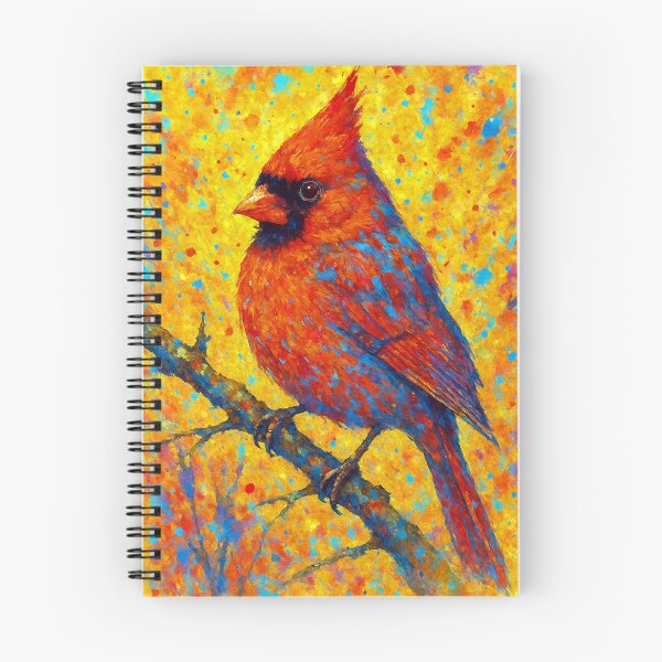 Item preview, Cardenal vibrante con un colorido resplandor otoñal designed and sold by ChrisButler.