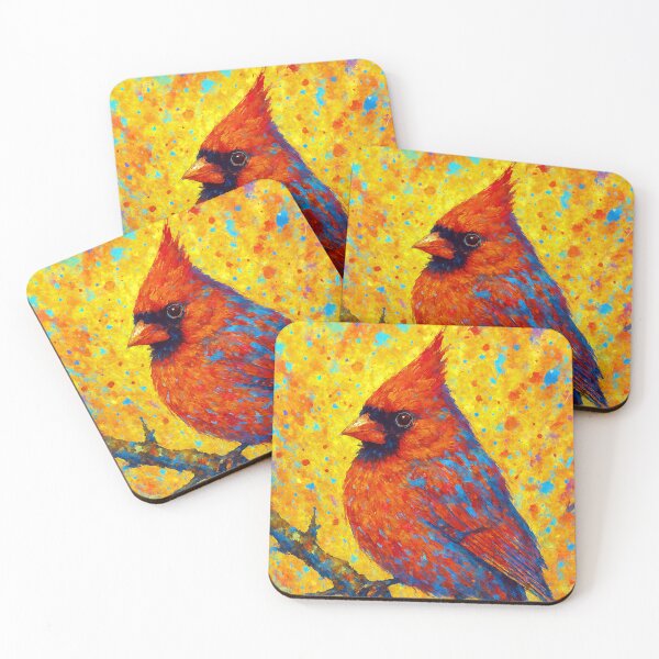 Item preview, Vibrant Cardinal in a Colorful Autumn Glow designed and sold by ChrisButler.