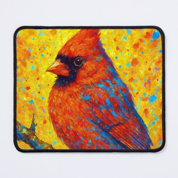 Item preview, Vibrant Cardinal in a Colorful Autumn Glow designed and sold by ChrisButler.