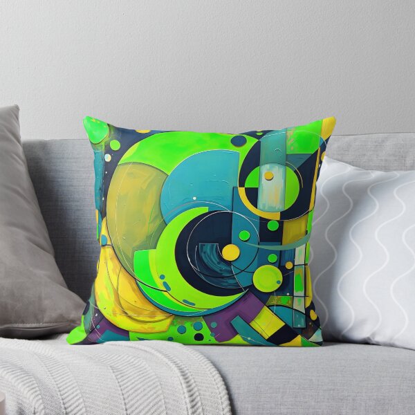 Item preview, Vibrant Geometry – Abstract Expression in Greens designed and sold by AussieMuma.