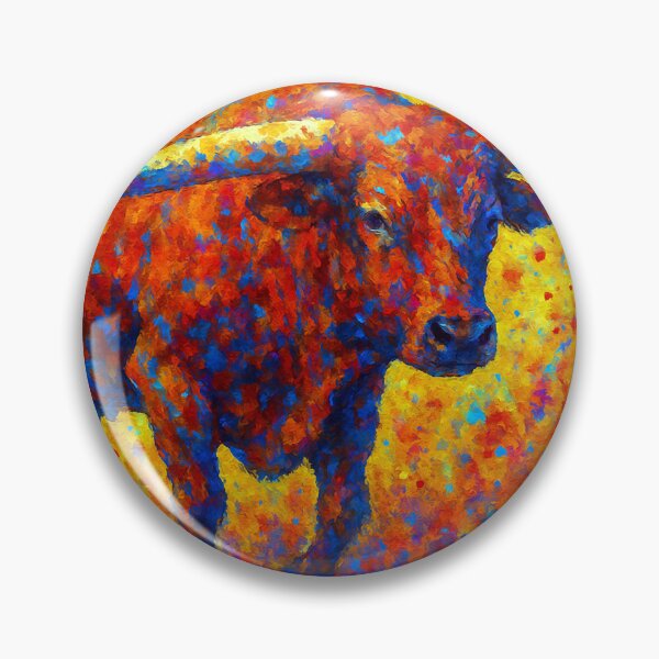Artikelvorschau, Majestätisches Longhorn in kräftigen Farben entworfen und verkauft von ChrisButler.