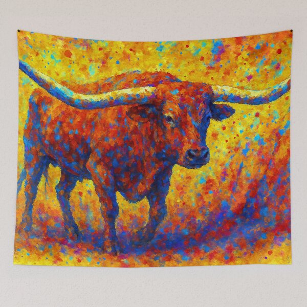 Item preview, Majestic Longhorn in Bold Colors designed and sold by ChrisButler.