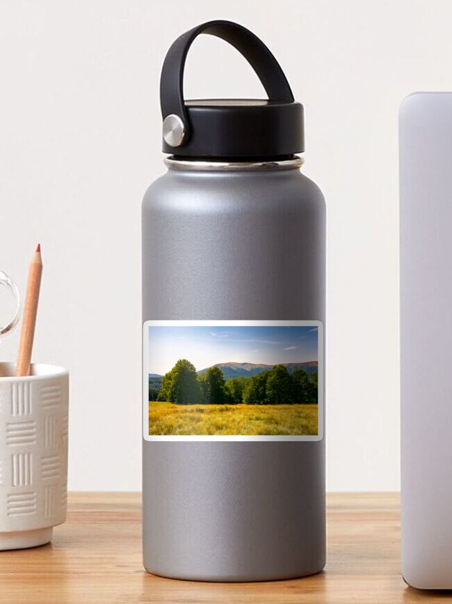 Thumbnail 1 of 3, Sticker, beech forest at the foot of Apetska mountain designed and sold by mike-pellinni.