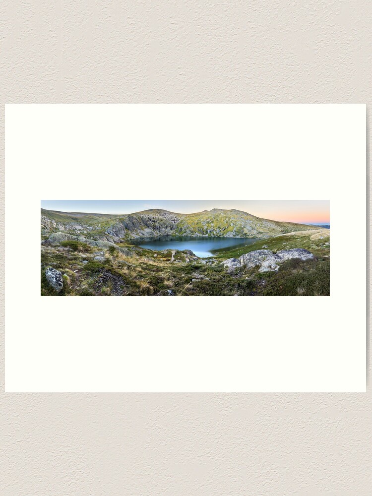 Thumbnail 1 of 3, Art Print, Blue Lake, Kosciusko National Park, Australia designed and sold by Chockstone.