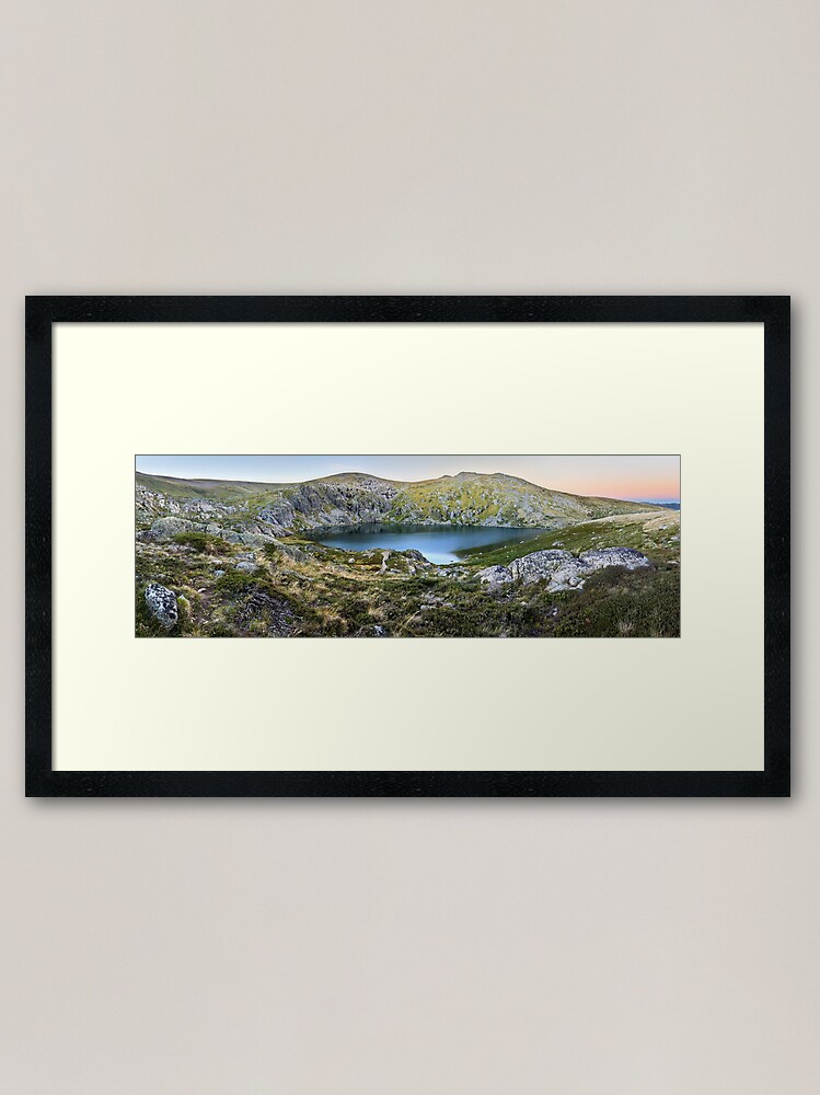Thumbnail 2 of 7, Framed Art Print, Blue Lake, Kosciusko National Park, Australia designed and sold by Chockstone.