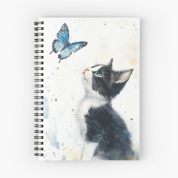 Item preview, Tuxedo Kitten and Butterfly designed and sold by laurashawart.