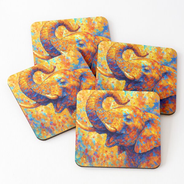 Item preview, Colorful Spirit of the Elephant designed and sold by ChrisButler.