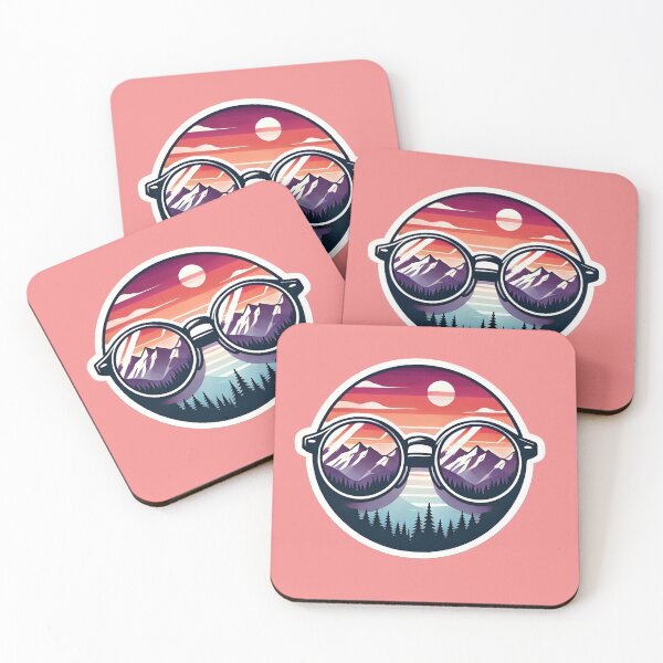 Item preview, Funky Minimalist Glasses Sticker | Cool Aesthetic Eyewear Design designed and sold by Priyanshu-kaii.