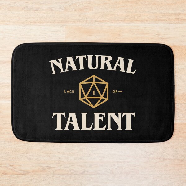 Item preview, Natural Lack of Talent Funny D20 Dice Critical Fail Tabletop RPG designed and sold by pixeptional.