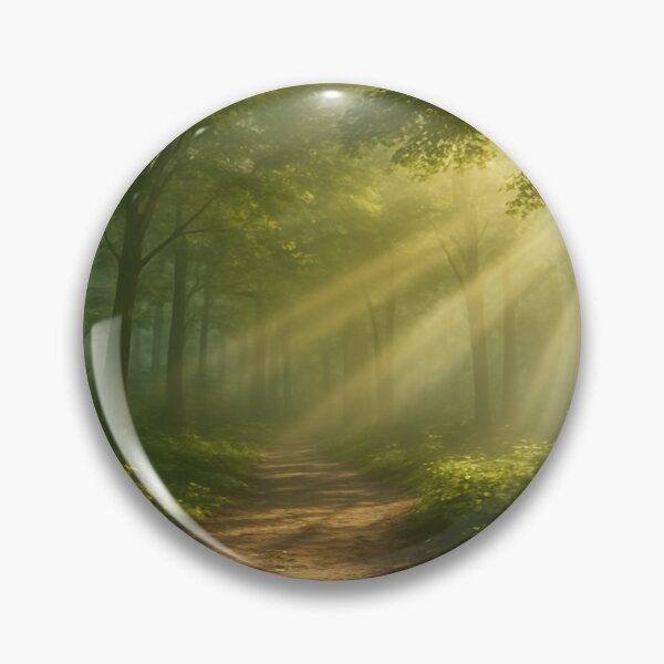 Item preview, Golden Sunlight on Serene Forest Path  designed and sold by kayodeDesign.