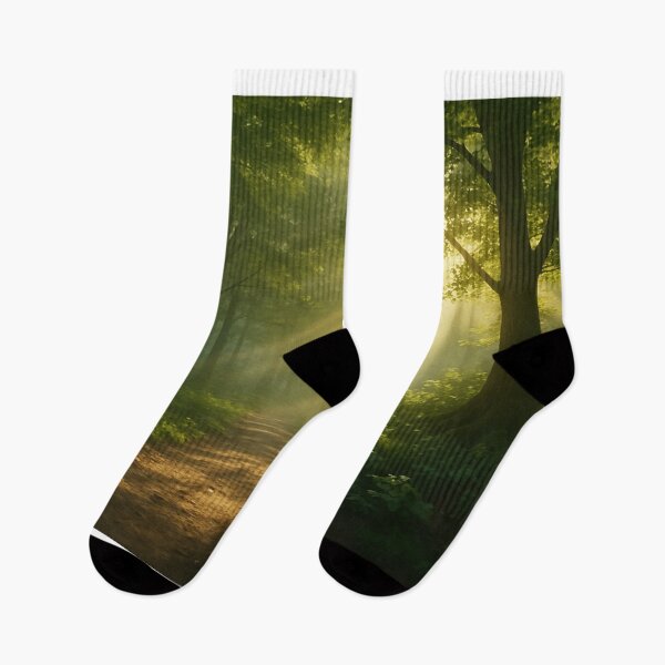 Item preview, Golden Sunlight on Serene Forest Path  designed and sold by kayodeDesign.