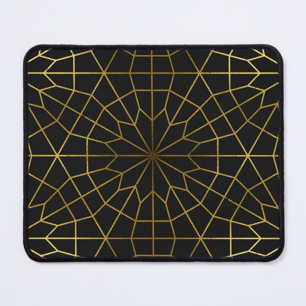 Item preview, Art Deco Golden And Black Floral Ombre Pattern designed and sold by DEC02.