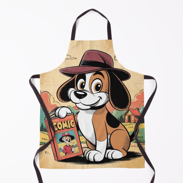 Item preview, Comic Dog Adventure – Retro Cartoon Style Puppy with Comic Book designed and sold by Beemyguest.