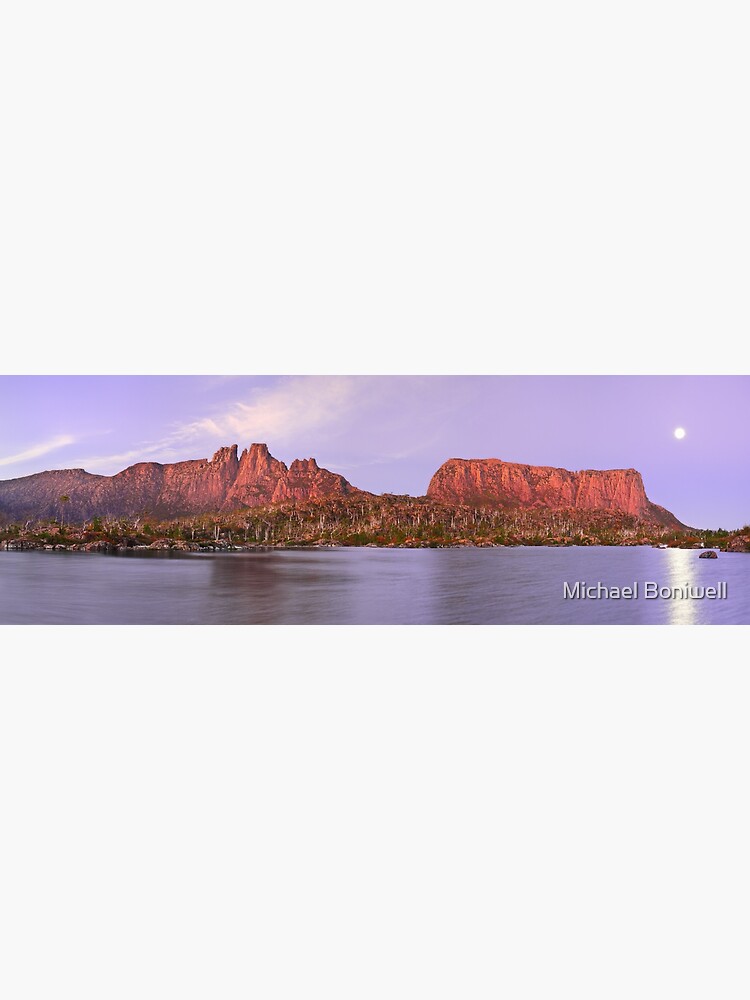 Thumbnail 3 of 3, Photographic Print, Labyrinth Moonrise, Lake St Clair National Park, Tasmania designed and sold by Chockstone.