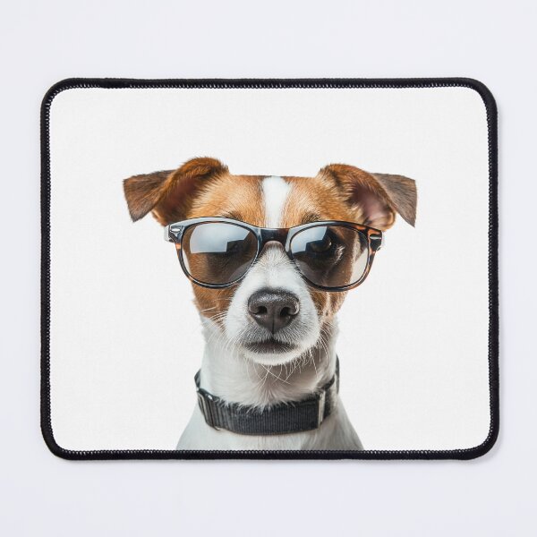 Item preview, Funny cool Russell Terrier Dog wearing sunglasses designed and sold by LazyOwlStore.