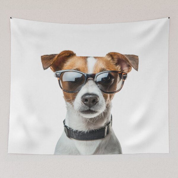 Artikelvorschau, Lustiger cooler Russell Terrier Hund mit Sonnenbrille entworfen und verkauft von LazyOwlStore.