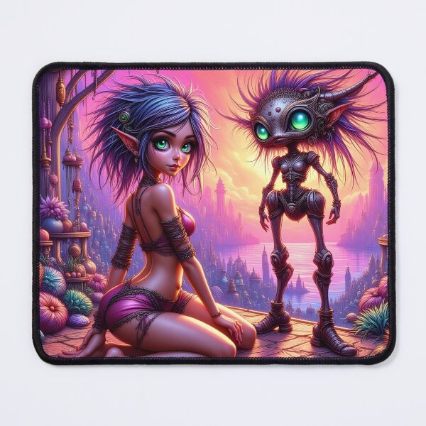 Item preview, Space Pixie and her Robot designed and sold by svace.