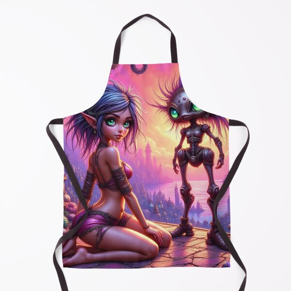 Item preview, Space Pixie and her Robot designed and sold by svace.