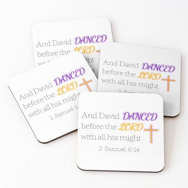 Item preview, 2 Samuel 6:14 Bible Quote designed and sold by tionacreates.