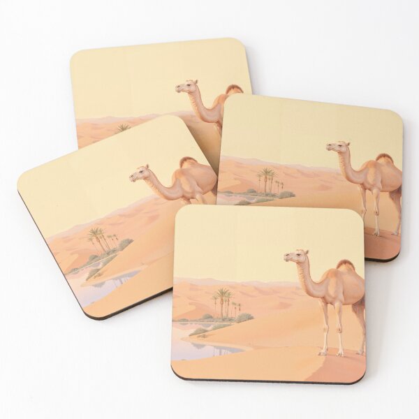 Item preview, Camel by the water in the desert designed and sold by Mauswohn.