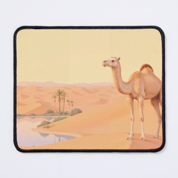 Item preview, Camel by the water in the desert designed and sold by Mauswohn.