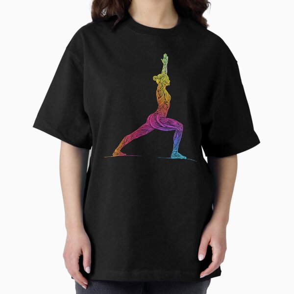 Item preview, Colorful, intricate line drawing of a person in a yoga pose  designed and sold by MaysiePatterns .
