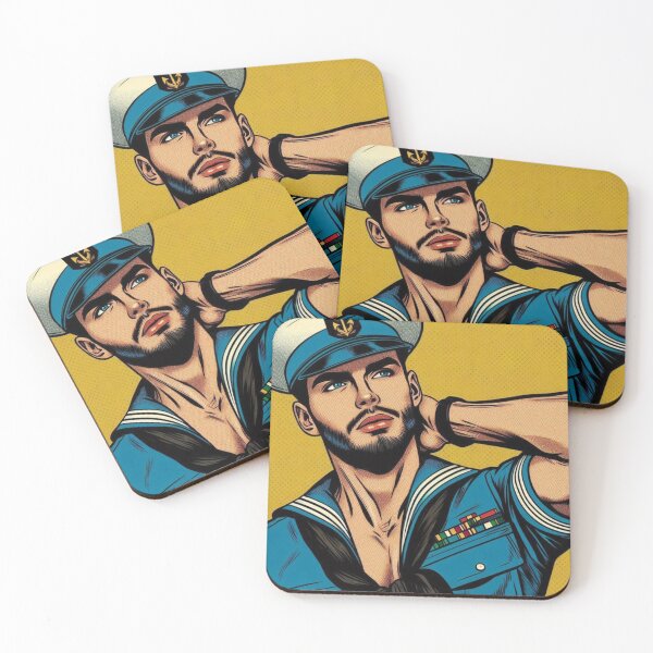 Item preview, Gay Berlin Daddy Military Sailor Pop Color Pride Graphic Design designed and sold by ItsAKinkThing.