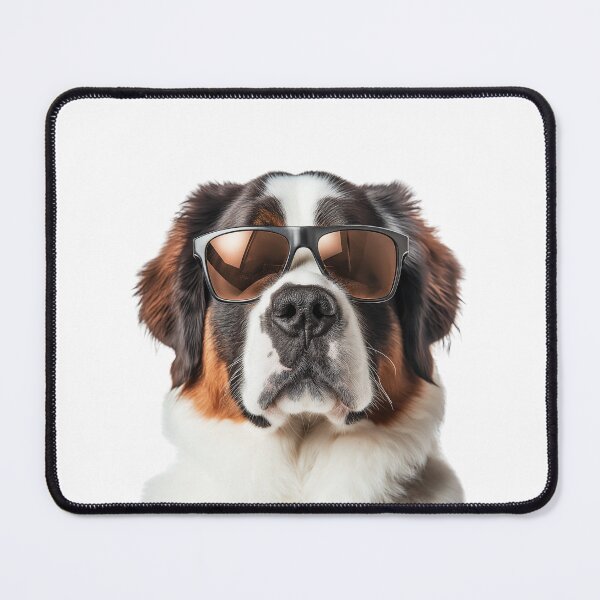 Item preview, Funny cool Saint Bernard Dog wearing sunglasses designed and sold by LazyOwlStore.