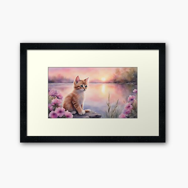 Item preview, Cute Kitten by Lake designed and sold by BookCovered.