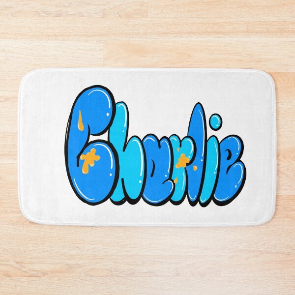 Item preview, Charlie name in blue and yellow bubble graffiti calligraphy Top 10 best personalized gifts for boys and men named Charlie designed and sold by Artonmytee.