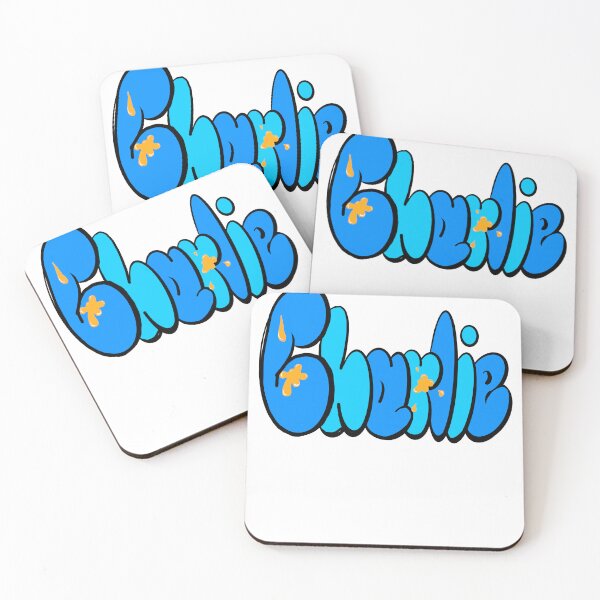 Item preview, Charlie name in blue and yellow graffiti calligraphy Top 10 best personalized gifts for boys and men named Charlie designed and sold by Artonmytee.